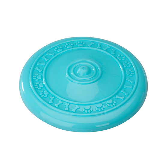 Dog Toy Rubber Frisbee Mint Blue