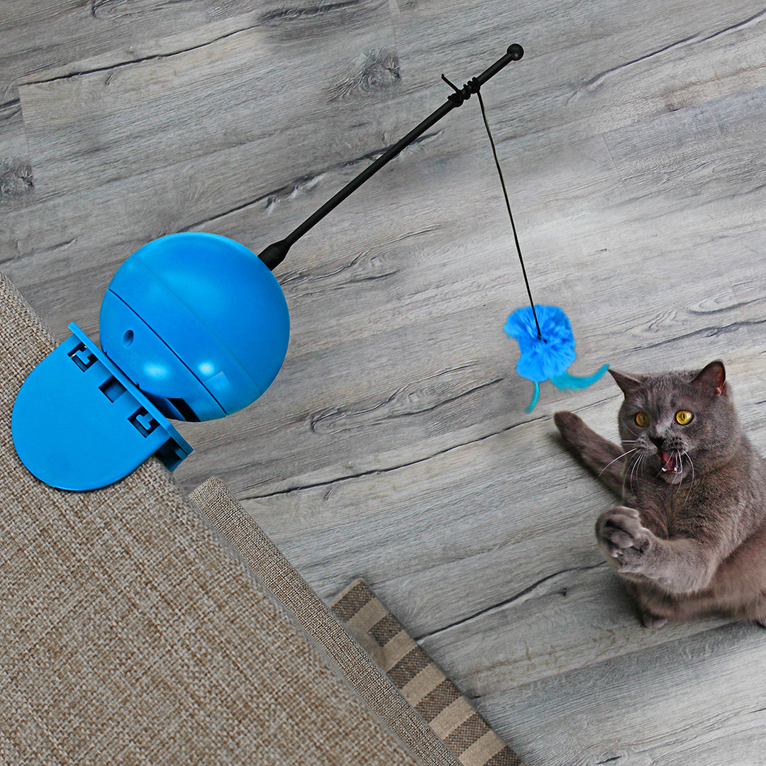 Cookoo Cat Toy Foxy Magic Ball Blue