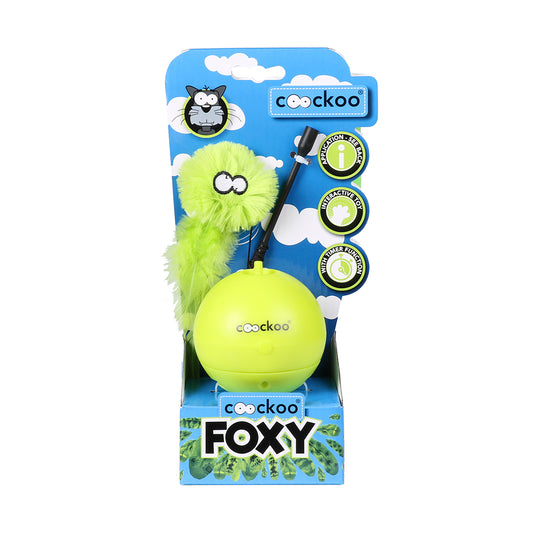 Cookoo Cat Toy Foxy Magic Ball Lime