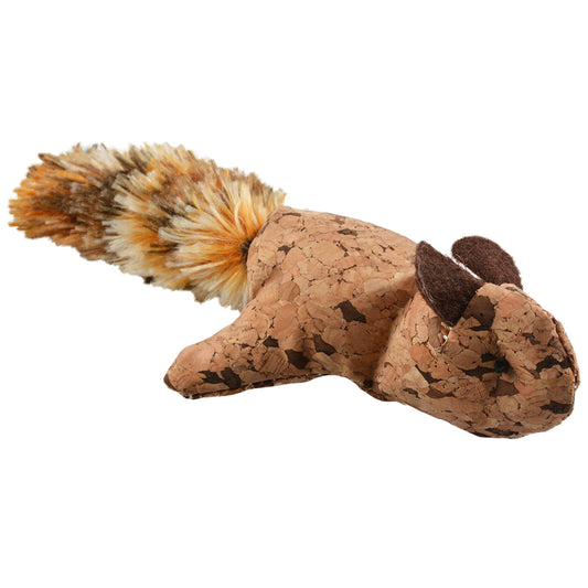 Cork Squirrel W/Big Plush Tail Cat Toy