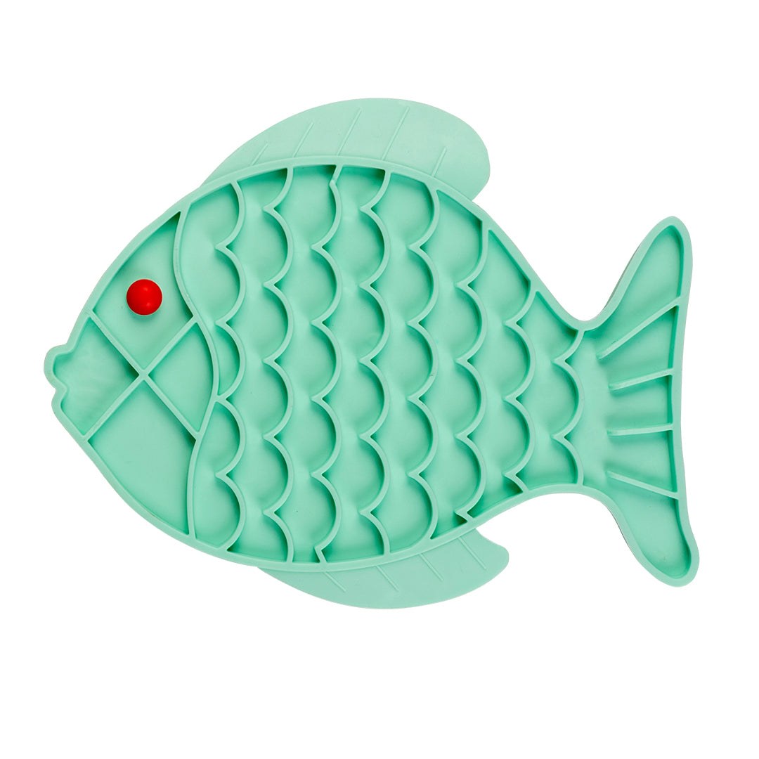 Duvo Lick Mat Fish Green