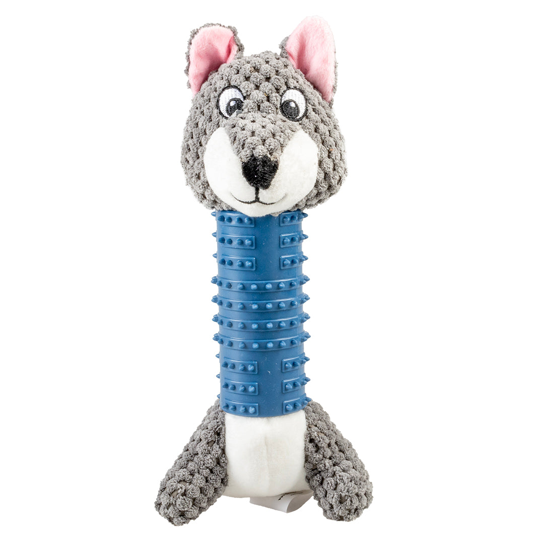 Dog Toy Plush Rubber Toy Wolf