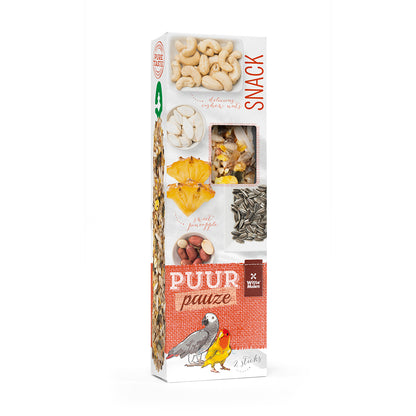 Puur Pauze Sticks Parrot Pineapple & Peanut 140g