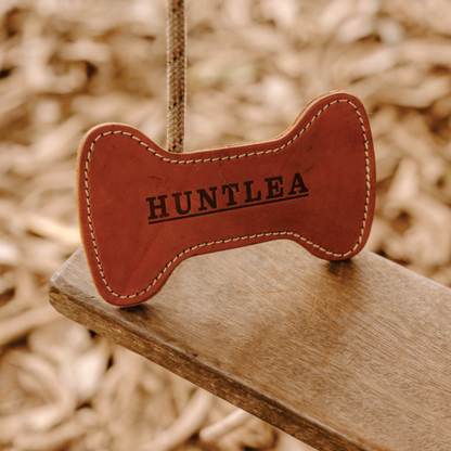 Huntlea Dog Toy Bone Double Leather