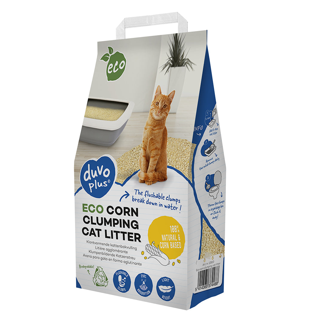 Duvo Eco Corn Premium Clumping Litter 10kg