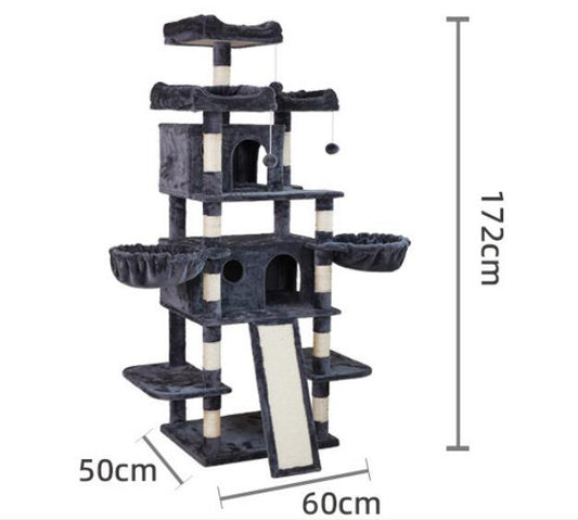 Cat Tree Charcoal 2 hammocks multi level