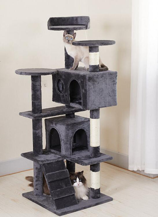 Cat Tree Grey Multi Level