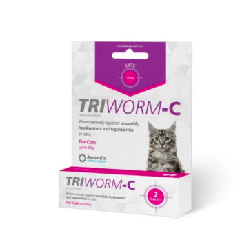 Ascendis Triworm Cat 0-8kg 2pk