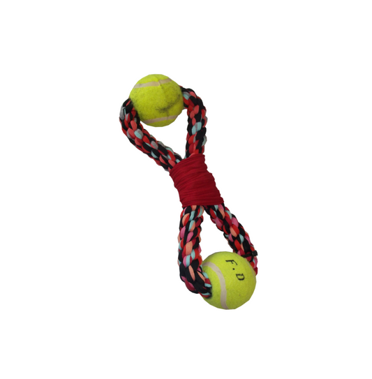 Akwa Cotton Figure 8 With 2 Tennis Balls