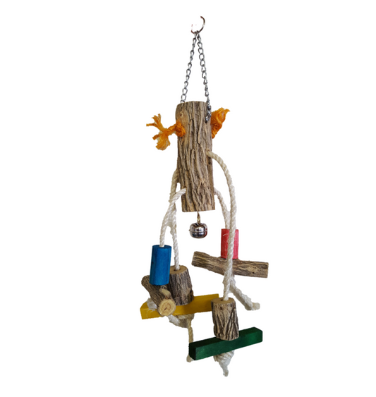 Akwa Dancing Bead & Rope Bird Toy