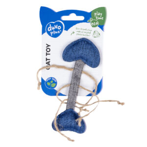 Cat Toy Eco Navy Fish Bone & Catnip