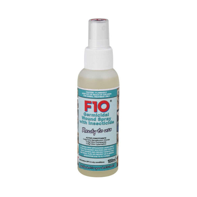 F10 Wound Spray w/Insecticide 100ml