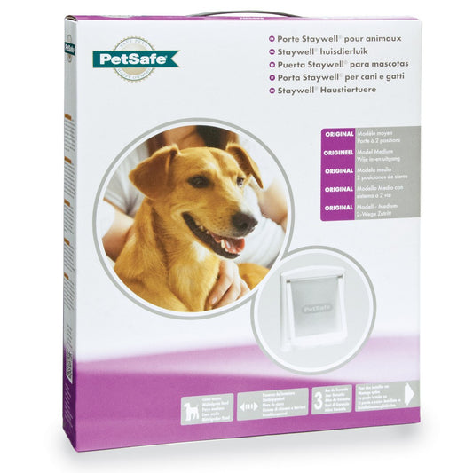 Staywell Plastic Medium White Pet Door