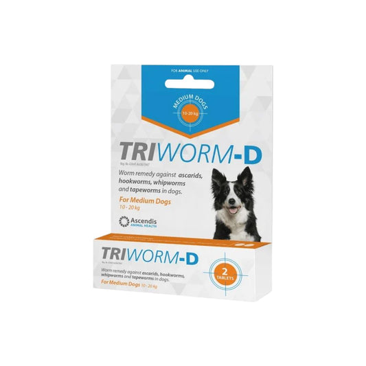 Ascendis Triworm Dog 10-20kg 2pk